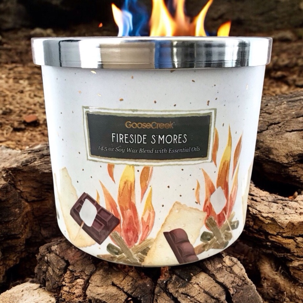 🆕40+ Hrs Fireside S’mores 3 Wick Candle